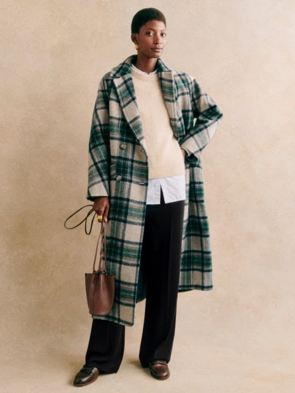Sézane Wool Viktor Coat 40 Size 8